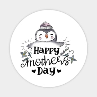 I Love My Mama Penguin Cute Happy Mothers Day Gift Magnet